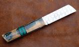 Taschenmesser TALACHITE von Thomas Fleury, Mammutstosszahn/Malachite, Damast, brillant Ansicht 1