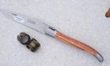 Taschenmesser Laguiole Aveyron, Rosenholz, guillochierte Biene, brosse Ansicht 1