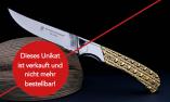 UNIKAT: Jagdmesser Claude Dozorme, Edition MORLOS 06, Messing vergoldet, brillant Ansicht 1