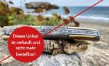 UNIKAT: Taschenmesser Laguiole en Aubrac, Edition MIKE 07, 14 cm, Mammutstoßzahn, guillochierte Biene, brosse Ansicht 1