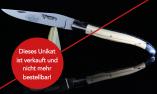 Unikat: Taschenmesser Laguiole en Aubrac, Mammutstoßzahn, double Platines, brillant Ansicht 1