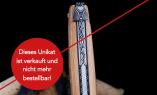 UNIKAT: Taschenmesser Laguiole en Aubrac, Edition BELLE 11, Mammutstoßzahn, Plein, guillochierte Biene  Ansicht 1