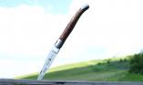 Taschenmesser Laguiole Chevalier, Edition Perceval, Aubrac Buchenholz, double platines, brosse Ansicht 1