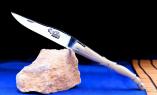 Taschenmesser Laguiole du Barry, Aile Pigeon 12 cm, Horn,brillant, guillochierte Biene Ansicht 1