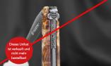 UNIKAT: Taschenmesser Laguiole en Aubrac, MERCOL 24, Pappelholz, Plein, brosse, guillochierte Biene Ansicht 1