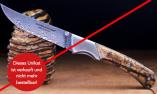 UNIKAT: Jagdmesser Claude Dozorme, Edition MORLOS 21, Mammutstoßzahn, Damast, brosse Ansicht 1