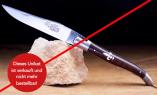 UNIKAT 02: Laguiole-Taschenmesser Laguiole du Barry, Eisenholz, brosse, guillochierte Biene Ansicht 1