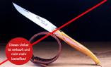 UNIKAT 05: Laguiole-Taschenmesser Laguiole du Barry, Kamelnochen, brosse, guillochierte Biene, Plein Ansicht 1