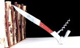 Taschenmesser Goyon-Chazeau mit Korkenzieher Le St. Vincent, Staminaholz mit Korkaufsteller, brosse Ansicht 1
