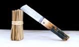 Taschenmesser TOMKA von Thomas Fleury, Mammutelfenbein, Damast, brillant Ansicht 1