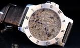 Space Watch 01, Luxus Armbanduhr mit Mars-Meteoriten als Zifferblatt Ansicht 1