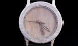 Space Watch 03, Luxus Armbanduhr mit 2 verschiedene Metall-Meteoriten als Zifferblatt und Gehäuse Ansicht 1