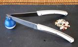 Steakmesserset Thiers 2-teilig, Claude Dozorme, white, brosse, Krion-Griff Ansicht 1