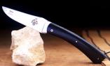 Taschenmesser CAMEMBERT 05, Laguiole en Aubrac, Ebenholz, mit Guillochage Ansicht 1