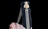 Taschenmesser Chevalier Laguiole, Edition AREC 02, Horn/Warzenschwein, brosse, Plein, double Platines, Diamanten/Gold Ansicht 1