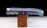 Taschenmesser Chevalier Laguiole, Edition HERMES, Abalonegriff, brosse, Plein, double Platines Ansicht 1