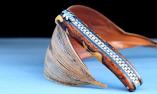 Taschenmesser Chevalier Laguiole, Edition NEW BERLONE 06,  Damast, doubles Platines, Eisenholz, brosse Ansicht 1