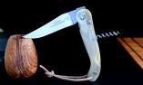Taschenmesser Claude Dozorme Laguiole, Edition Baroudeur, Horn, mit Korkenzieher Ansicht 1
