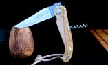 Taschenmesser Claude Dozorme Laguiole, Edition Baroudeur, Olivenholz, mit Korkenzieher Ansicht 1