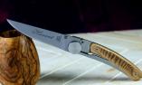 Taschenmesser Claude Dozorme, Thiers Liner Lock, Edition Nature FARN, Eiche Ansicht 1