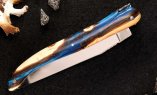 Taschenmesser Forge de Laguiole Edition ACHEMIST 01, Hybrid-Holz, guillochierte Biene, brillant, Plein Ansicht 5