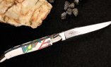 Taschenmesser Forge de Laguiole Edition SEIZE ALTAIR, Acryl, guillochierte Biene, brillant, 11 cm Ansicht 3