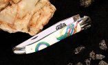 Taschenmesser Forge de Laguiole Edition SEIZE ALTAIR, Acryl, guillochierte Biene, brillant, 11 cm Ansicht 4