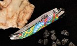 Taschenmesser Forge de Laguiole Edition SEIZE SIRIUS, Acryl, guillochierte Biene, brillant, 11 cm Ansicht 4