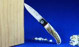 Taschenmesser Joker-Koala 7 cm, Ebenholz / Hirschhorn-Kruste, Backlock-Arretierung Ansicht 1