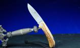 Taschenmesser Joker-Cocker 9 cm, Olivenholz, Backlock-Arretierung Ansicht 1