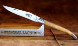 Taschenmesser Laguiole Arbalete Genes David, Double Platines, Olivenholz, brosse Ansicht 1