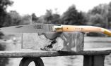 Taschenmesser Laguiole Arbalete Genes David, Horn blond + Messing, Edition Classic, brillant Ansicht 1