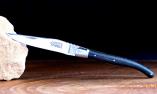 Taschenmesser Laguiole Arbalete Genes David, Edition CLassic, Ebenholz, brillant, 1 Metallbacke Ansicht 1