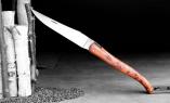 UNIKAT: Taschenmesser Laguiole Armand Cayzac, Edition ARON 05, Thuja, brosse, double Platines Ansicht 1