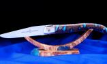 Taschenmesser Laguiole Chevalier Edition AVELINE 11, Kaktus, Drop9-System, brillant, guillochierte Biene Ansicht 1