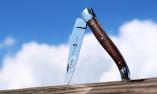 Taschenmesser Laguiole Chevalier, Edition Perceval, Grasbaum, double platines, brillant Ansicht 1