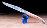 Taschenmesser Laguiole Claude Dozorme, Edition ANTHROPY 04, guillochierte Biene, Damastklinge, brosse, Wacholder Ansicht 1