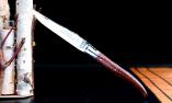 Taschenmesser Laguiole Claude Dozorme, Edition Gravure, Amourette, brillant, guillochierte Biene Ansicht 1