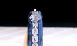 Taschenmesser Laguiole du Barry, BLUE LION, Pappelholz,double platines, brosse, Plein Ansicht 1