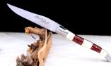 Taschenmesser Laguiole du Barry, Collage, brosse, rekonstituierter Stein/Knochen, guillochierte Biene Ansicht 1