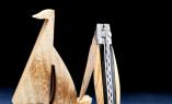 Taschenmesser Laguiole du Barry, Edition DODU 11, Ebenholz/Olivenholz, guillochierte Biene, brosse Ansicht 1