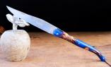 Taschenmesser Laguiole du Barry, Edition ANTROM 02, Plumosum-Blüte, 13cm, plein, brosse Ansicht 1