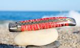 Taschenmesser Laguiole du Barry, Edition SCORPION RED, Double Platines, brilllant, Mammutbackenzahn, 11 cm Ansicht 1