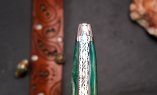 Taschenmesser Laguiole du Barry, GREEN ENERGY 02, 13 cm, Pappelholz, double platines, brillant Ansicht 1