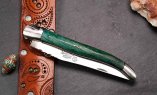 Taschenmesser Laguiole du Barry, GREEN ENERGY 02, 13 cm, Pappelholz, double platines, brillant Ansicht 5