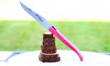 Taschenmesser Laguiole du Barry, Plein, double platines, Giraffe, rot/lachs/pink, 13cm Ansicht 1