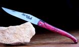 Taschenmesser Laguiole du Barry, red impression, double platines, Stabilisiertes Holz, plein, brosse Ansicht 1