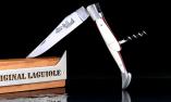 Taschenmesser Laguiole du Barry, WINOS 1, Korkenzieher, Staminaholz/Knochen, guillochierte Biene, brosse  Ansicht 1
