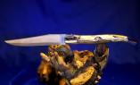 Taschenmesser Laguiole en Aubrac, Damast, double platines, brillant, Aubrac-Birke Ansicht 1