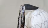 Taschenmesser Laguiole en Aubrac, Edition ARNO 2, double platines, brillant, Damast, Mammutbackenzahn Ansicht 1